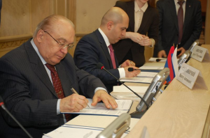 Подписание соглашения о создании филиала МГУ в Ереване